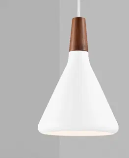Závesné svietidlá DFTP by Nordlux Závesná lampa Nori Ø 18 cm, biela