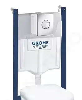 Záchody GROHE - Solido Súprava na závesné WC + klozet a doska softclose, tlačidlo Nova Cosmopolitan, chróm 38950000