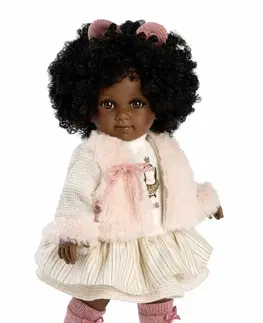 Hračky bábiky LLORENS - 53535 ZURI - realistická bábika s mäkkým látkovým telom - 35 cm