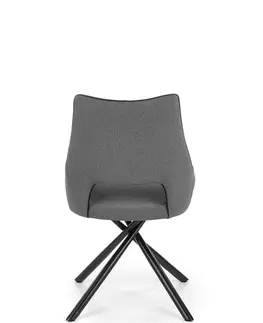 Jedálenské stoličky HALMAR K409 jedálenská stolička sivá / čierna