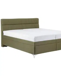 Čalúnené postele Čalúnená Posteľ Alora 180/200cm, Zelená