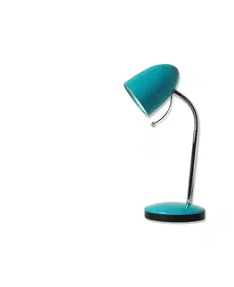 Lampy  B.V.  - Stolná lampa 1xE27/36W/230V modrá/chróm 