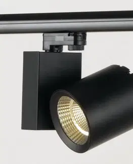 Svietidlá pre 3-fázové koľajnicové svetelné systémy Eco-Light Koľajnicové LED svetlo Train 40 W 3 000 K čierne