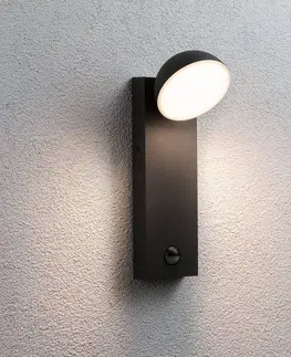 Vonkajšie nástenné svietidlá so senzorom Paulmann Vonkajšie nástenné svietidlo Paulmann Puka LED so senzorom