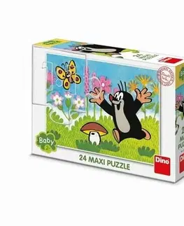 Puzzle Dino Puzzle Krtko a hríb 66x47cm 24 dielikov v krabici 30x20x6cm 24m+