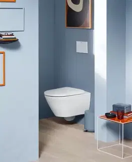 Záchody DURAVIT - D-Neo Závesné WC s doskou SoftClose, Rimless, biela 45770900A1