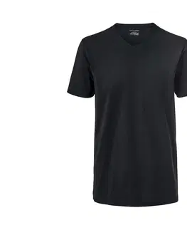 Shirts & Tops Tričká s výstrihom do V, 2 ks, čierne