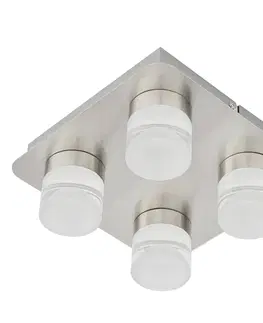 Stropné svietidlá Ledino Stropné LED svietidlo Stefanie, 4-plameňové, oceľ