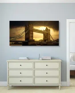 Obrazy mestá Obraz západ slnka nad Tower Bridge