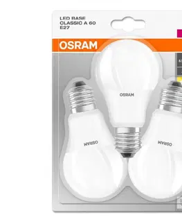 LED osvetlenie Osram SADA 3x LED Žiarovka BASE E27/8,5W/230V 2700K - Osram 