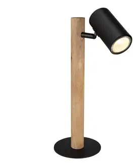 Lampy Globo Globo 57913T - Stolná lampa HERTI 1xGU10/5W/230V drevo/kov 