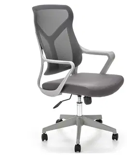 Kancelárske stoličky HALMAR Santo kancelárska stolička s podrúčkami sivá