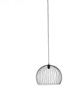 Zavesne lampy Moderne hanglamp zwart 40 cm - Koopa