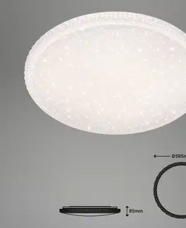 Stropné svietidlá Briloner Stropné svietidlo LED Style, diaľkové ovládanie