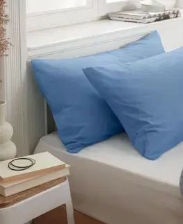 Pillowcases & Shams Džersejové obliečky na vankúš, 2 ks, modré
