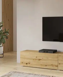 TV stolíky EMMA 40 moderný tv stolík dub artisan/ čierna