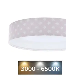 Svietidlá  LED Stmievateľné svietidlo GALAXY KIDS LED/24W/230V hviezdičky ružová/biela + DO 