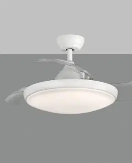 Stropné ventilátory so svetlom ACB ILUMINACIÓN Stropný LED ventilátor Zonda lopatky zasúvacie CCT