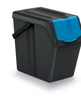 Odpadkové koše NABBI ISWB25S3 odpadkový kôš na triedený odpad (3 ks) 25 l čierna / kombinácia farieb