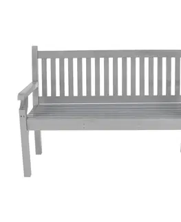 Záhradné lavice Drevená záhradná lavička, sivá, 124 cm, KOLNA
