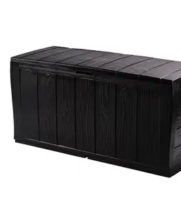 Úložné boxy Keter Záhradný úložný box Sherwood hnedá, 270 l, 117 x 57 x 45 cm