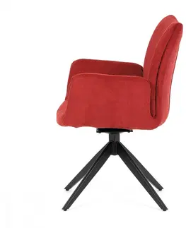 Stoličky Otočné jedálenské kreslo HC-993 Autronic Červená