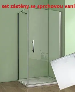 Sprchovacie kúty H K - Štvorcový sprchovací kút MELODY A1 100 cm s jednokrídlovými dverami vrátane sprchovej vaničky z liateho mramoru SE-MELODYA1100/THOR-100SQ