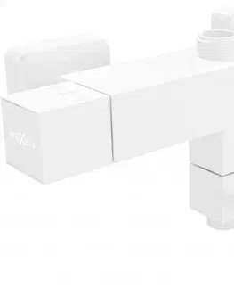 Kúpeľňové batérie MEXEN - Cube baterie termostatická vaňová/ sprchová bílá 77910-20