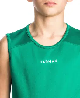 dresy Basketbalový dres pre začiatočníkov T100 zelený