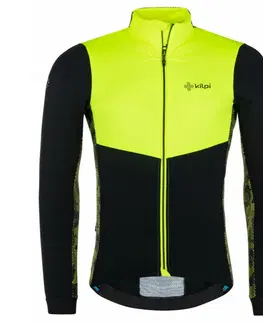 Pánské bundy a kabáty Pánska softshellová bunda na bicykel Kilpi MOVETO-M žltá S