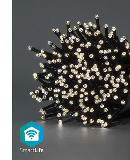 Vianočné dekorácie   WIFILX01W400-LED Vianočná reťaz 400xLED/8 funkcií 25m IP65 Wi-Fi Tuya teplá biela 