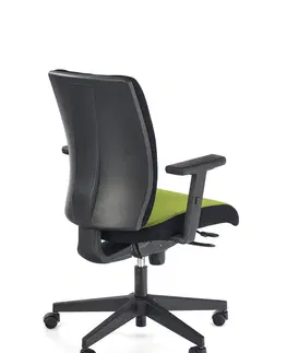 Kancelárske stoličky HALMAR Pop kancelárska stolička s podrúčkami čierna / zelená