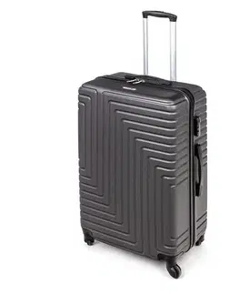 Batohy Pretty UP Cestovný škrupinový kufor ABS25 veľký, 68 x 47 x 29 cm, antracit