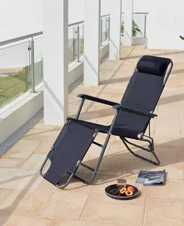 Záhradné lehátka Relax Chair 2in1 Polohovacie Ležadlo
