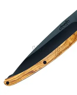 Outdoorové nože Vreckový nôž Deejo 9GB001 olive wood 27g, black