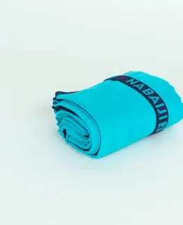 vodné športy Uterák z mikrovlákna veľkosť M 60 × 80 cm dvojfarebný modrý