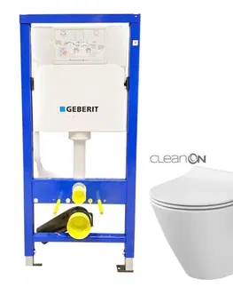 Kúpeľňa GEBERIT DuofixBasic bez tlačidla + WC CERSANIT CLEANON CITY 458.103.00.1 X CI1