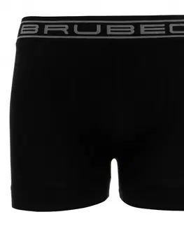 Boxerky, trenky, slipy, tangá Pánske boxerky Brubeck Cotton Comfort Black - M