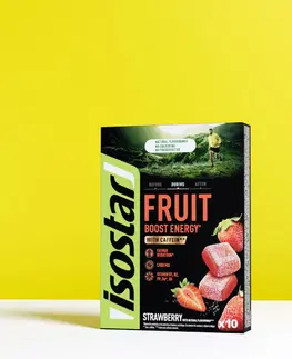 činky Ovocné želé ENERGY FRUIT BOOST jahodové 10x10g