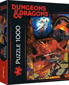 Hračky puzzle TREFL - Puzzle 1000 - Pôvod Dungeons & Dragons / Dungeons & Dragons