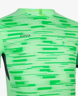 dresy Futbalový dres Viralto PXL s krátkym rukávom zeleno-čierny
