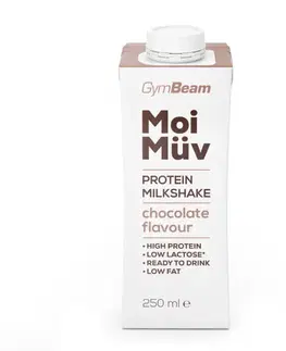 Proteínové RTD nápoje GymBeam MoiMüv Protein Milkshake 18 x 250 ml čokoláda