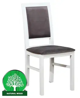 Drevené stoličky Stolička W98 biely kronos 22