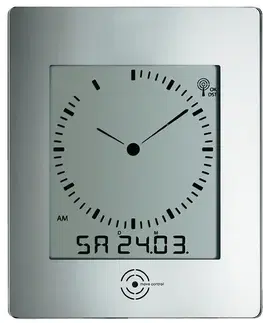 Hodiny Nástenné hodiny DCF TW 240 x 285 mm, strieborná 29cm