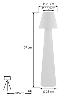 Vonkajšie osvetlenie terasy Lucande Lucande Gauri terasové svietidlo, IP65, 110 cm