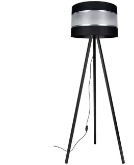 Lampy  Stojacia lampa CORAL 1xE27/60W/230V wenge/čierna/chróm 