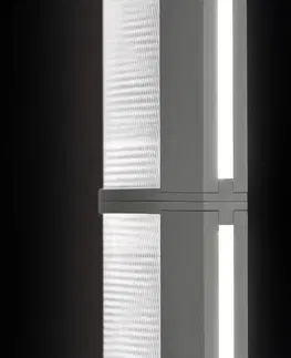 Stojacie lampy Slamp Slamp LED stojacia lampa Modula lineárna, skladaná, svetlosivá