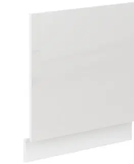 Dvierka a čelá zásuviek pre kuchynske skrinky Dvierka na umývačku MIA biely lesk predná strana zm 570x596