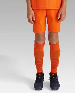 nohavice Detské futbalové šortky Viralto Club oranžové