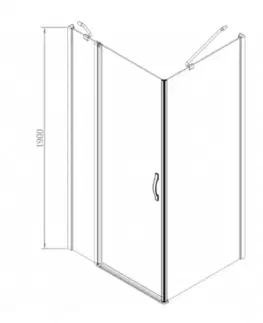 Sprchové dvere GELCO - One štvorcová sprchová zástena 1000x1000 L/P varianta,rohový vstup GO4810GO4810